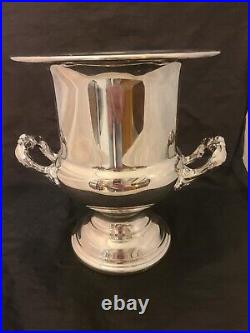 Newport By Gorham Silverplate Champaign Ice Bucket Trophy Monogram P705 10