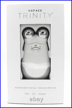 NuFACE Trinity Facial Toning Device WHITE Ex Display Damaged Box No Primer