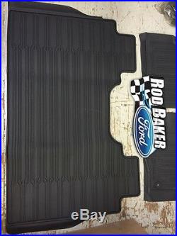 OEM NEW 15-18 Ford F-150 Crew Cab TRAY Floor Mat Kit BLACK Rubber All Weather