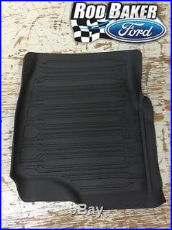 OEM NEW 15-18 Ford F-150 Crew Cab TRAY Floor Mat Kit BLACK Rubber All Weather