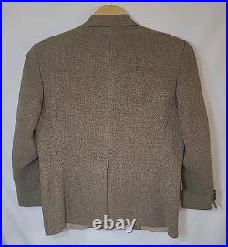ORVIS Harris Tweed Scotland Sport Coat 100% New Wool Basketweave Heather 44R