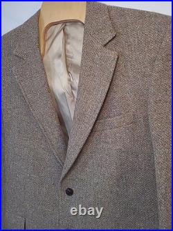 ORVIS Harris Tweed Scotland Sport Coat 100% New Wool Basketweave Heather 44R
