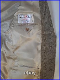 ORVIS Harris Tweed Scotland Sport Coat 100% New Wool Basketweave Heather 44R