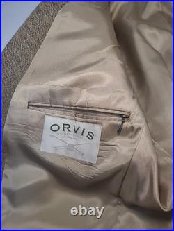 ORVIS Harris Tweed Scotland Sport Coat 100% New Wool Basketweave Heather 44R