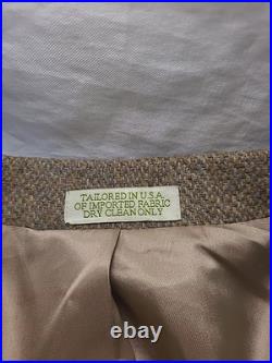 ORVIS Harris Tweed Scotland Sport Coat 100% New Wool Basketweave Heather 44R
