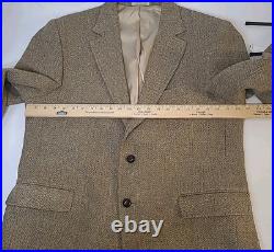 ORVIS Harris Tweed Scotland Sport Coat 100% New Wool Basketweave Heather 44R
