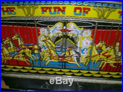 One arm bandit ALL THE FUN OF THE FAIR 2p`s & £1 coin payouts