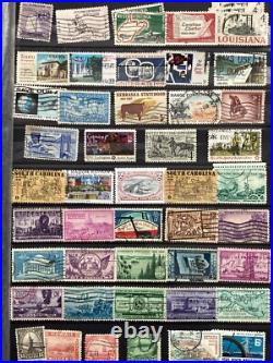 Over 1500 Different USA Stamps In 56 Page Stock Book In Good Condition