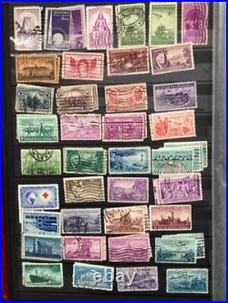 Over 1500 Different USA Stamps In 56 Page Stock Book In Good Condition