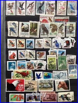 Over 1500 Different USA Stamps In 56 Page Stock Book In Good Condition