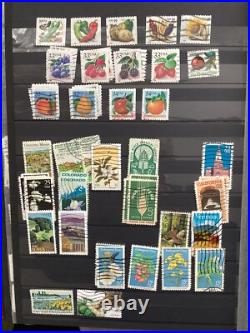Over 1500 Different USA Stamps In 56 Page Stock Book In Good Condition