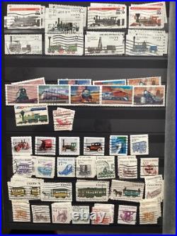 Over 1500 Different USA Stamps In 56 Page Stock Book In Good Condition