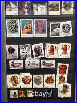 Over 1500 Different USA Stamps In 56 Page Stock Book In Good Condition