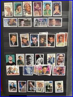 Over 1500 Different USA Stamps In 56 Page Stock Book In Good Condition
