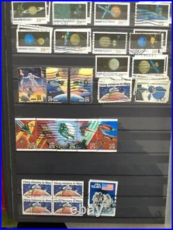 Over 1500 Different USA Stamps In 56 Page Stock Book In Good Condition