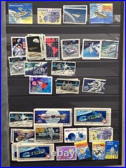 Over 1500 Different USA Stamps In 56 Page Stock Book In Good Condition