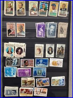 Over 1500 Different USA Stamps In 56 Page Stock Book In Good Condition