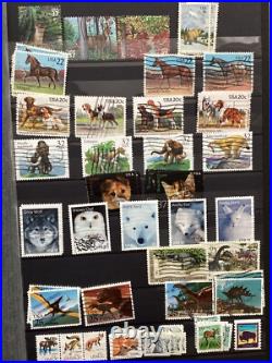 Over 1500 Different USA Stamps In 56 Page Stock Book In Good Condition