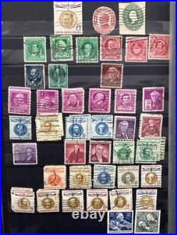 Over 1500 Different USA Stamps In 56 Page Stock Book In Good Condition