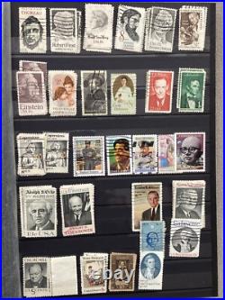 Over 1500 Different USA Stamps In 56 Page Stock Book In Good Condition