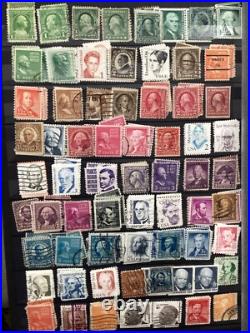 Over 1500 Different USA Stamps In 56 Page Stock Book In Good Condition