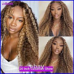 P4 27 Highlight Kinky Curly Hair Weave 3/4 Pcs Bundles Remy Human Hair Extension