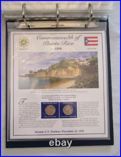 PCS Statehood Quarters Collection Vol 1 & 2 Complete 50 States + US Territories