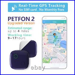 PETFON2 Smart GPS Tracker Real-Time dog Tracking collar Locator No Monthly Fee