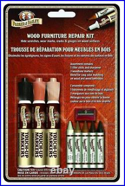 Parker & Bailey Wood Floor Furniture Scratch Repair Kit, Markers & Filler Sticks