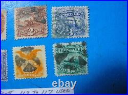 Partial Set Scott 112-117 USA Stamps All 6 Fine Or Better