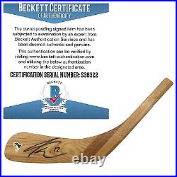 Paul Bissonnette Signed Penguins Hockey Stick Blade Proof Beckett BAS Autograph