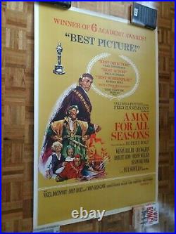 Paul Scofield, Robert Shaw Man For All Seasons 66 Columbia 40x60 Poster