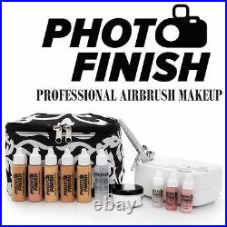 Photo Finish Pro Airbrush Makeup System, Kit /Fair to Medium Shades- Matte