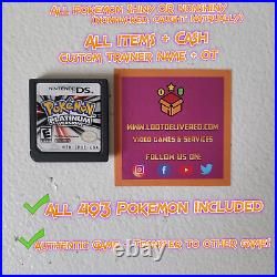 Pokemon Platinum Unlocked All 493 Pokemon Enhanced 3ds and Nintendo DS
