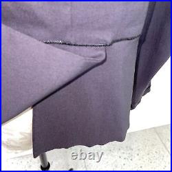Porto Womens Eden Jacket Gray Size 8 Onyx Three Button San Francisco Made In USA