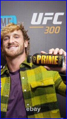 Prime UFC 300 & London GOLD BILLION 2x500ml LIMITED IMPORT Logan Paul Rare