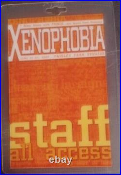 Prince Xenophobia All Access Staff Laminate Paisley Park 2002 Very Rare