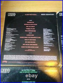 RARE Kiss All 4 1978 US pressed solo album bundlen+ inners sound great