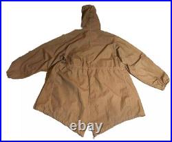 RARE US MILITARY Issue Parka Jacket Oxford All Season Vanderbilt Co Fishtail HTF