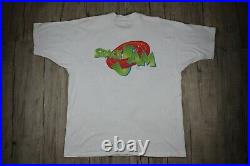 RARE Vintage 1996 Space Jam Taz All Over Print Tune Squad White Shirt Size XL