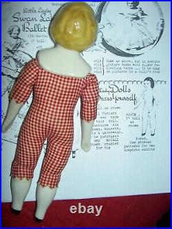 RUTH GIBBS, Play Friend Series, 7, 1940s, darling china doll, mint condition