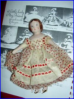 RUTH GIBBS, Play Friend Series, 7, 1940s, darling china doll, mint condition