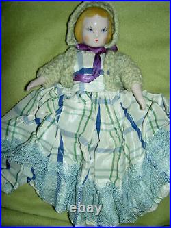 RUTH GIBBS, Play Friend Series, 7, 1940s, darling china doll, mint condition