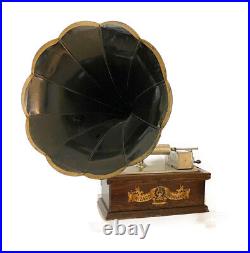 Rare All Original Wizard Cylinder Phonograph Gramophone