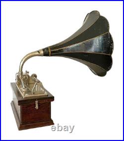 Rare All Original Wizard Cylinder Phonograph Gramophone