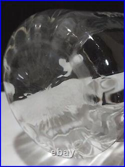 Rare- Early Fostoria Glass Washinton 7.5 Pitcher Jug Needle Etched