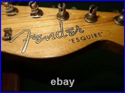 Rare Vintage 1958 Fender Esquire Blonde All Original