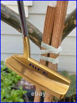 Rife Cayman Brac Putter-Rose Gold All-Milled (New) with IOMIC Grip