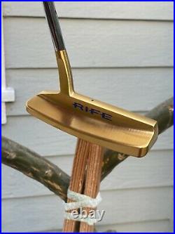 Rife Cayman Brac Putter-Rose Gold All-Milled (New) with IOMIC Grip