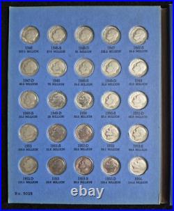 Roosevelt Dime Collection Starting 1946-1964/Album. All 48 Silver Dimes